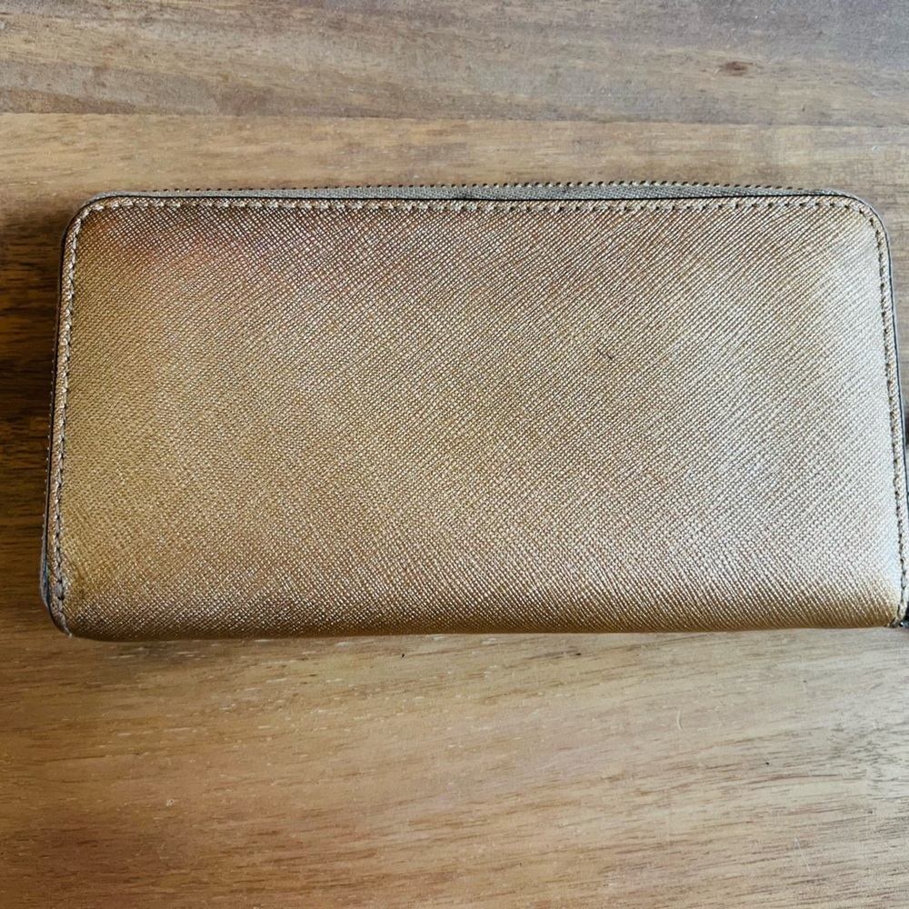 Michael Kors Gold Wristlet with Black Strap - Picture 7 of 8